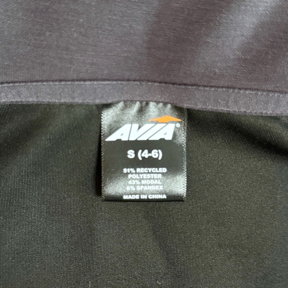 AVIA Luxe Athleisure Set S (4–6) Charcoal 1/4 Zip Pullover + Joggers - Picture 3 of 10